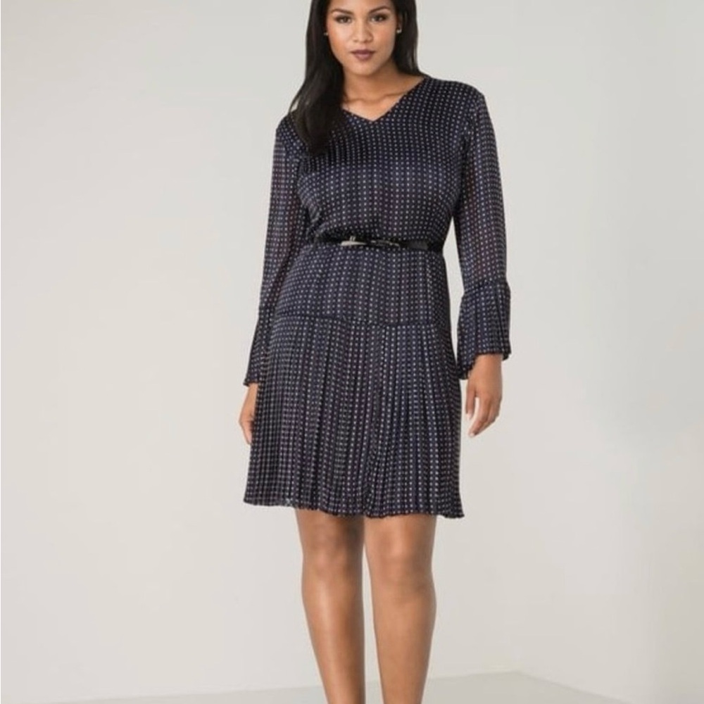 The Limited purple pleated dress size 12.